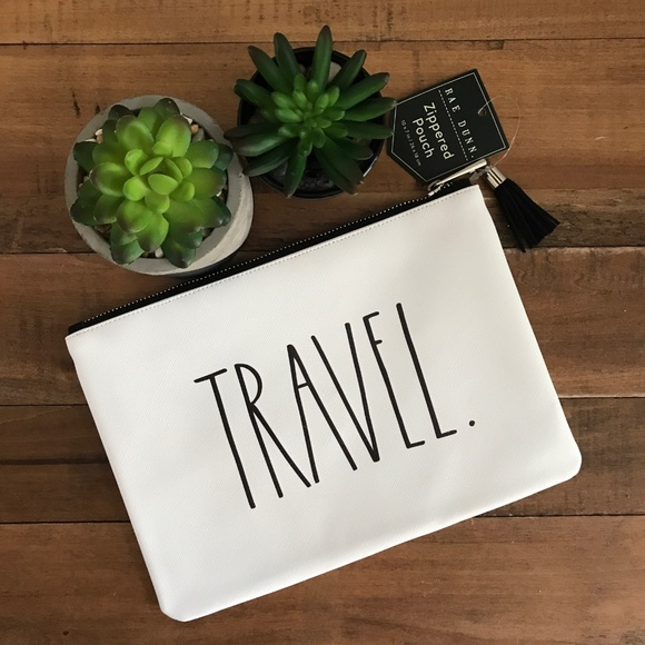 Rae Dunn TRAVEL Zip Pouch & Spiral Notebook Set - Picture 2 of 3